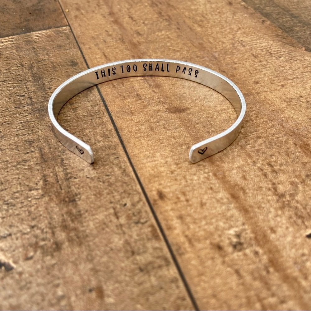 Hand stamped cuff